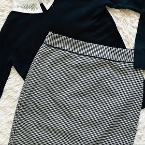 🛍BOGO Banana Republic Houndstooth Pencil Skirt